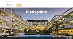 Desktop Screenshot of hotelsunpalacealbir.com