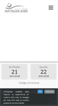 Mobile Screenshot of hotelsunpalacealbir.com
